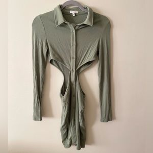 Sage long sleeve Dress